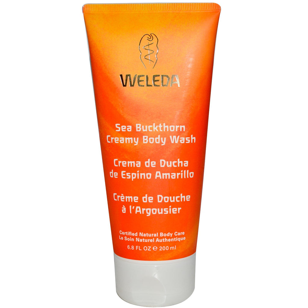 Weleda, Sea Buckthorn Creamy Body Wash, 6.8 fl oz (200 ml)