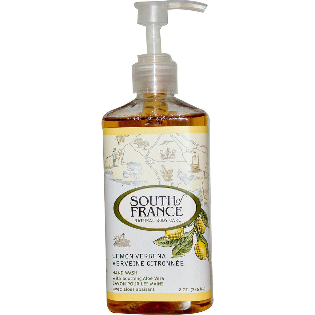South of France, Lemon Verbena, Hand Wash with Soothing Aloe Vera, 8 oz (236 ml)