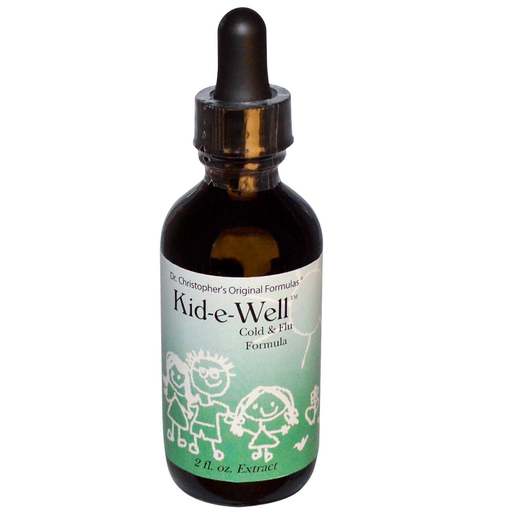 Christopher's Original Formulas, Kid-e-Well, Cold & Flu Formula Extract, 2 fl oz