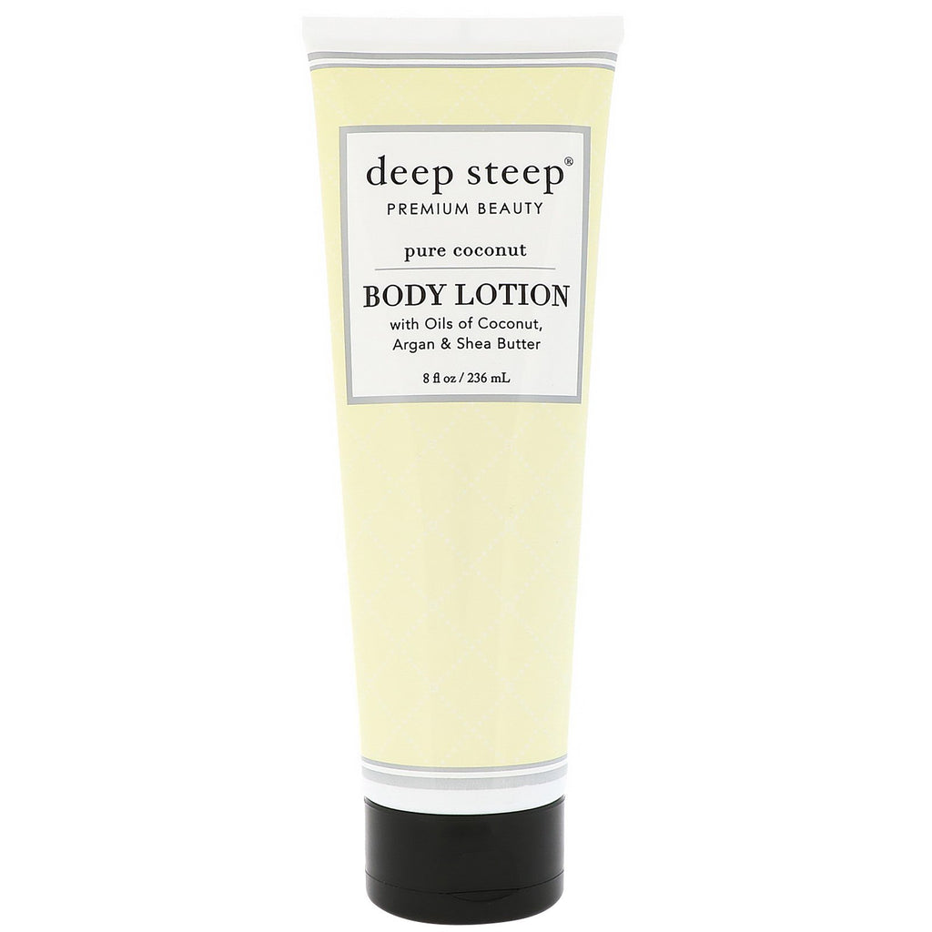 Deep Steep, Body Lotion, Pure Coconut, 8 fl oz (236 ml)