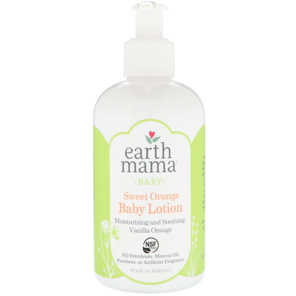Earth Mama Baby Sweet Orange Baby Lotion Vanilla Orange 8 fl oz (240 ml)