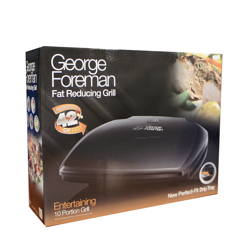 George Foreman Entertaining Grill | 10 Port | DripTray | Blk