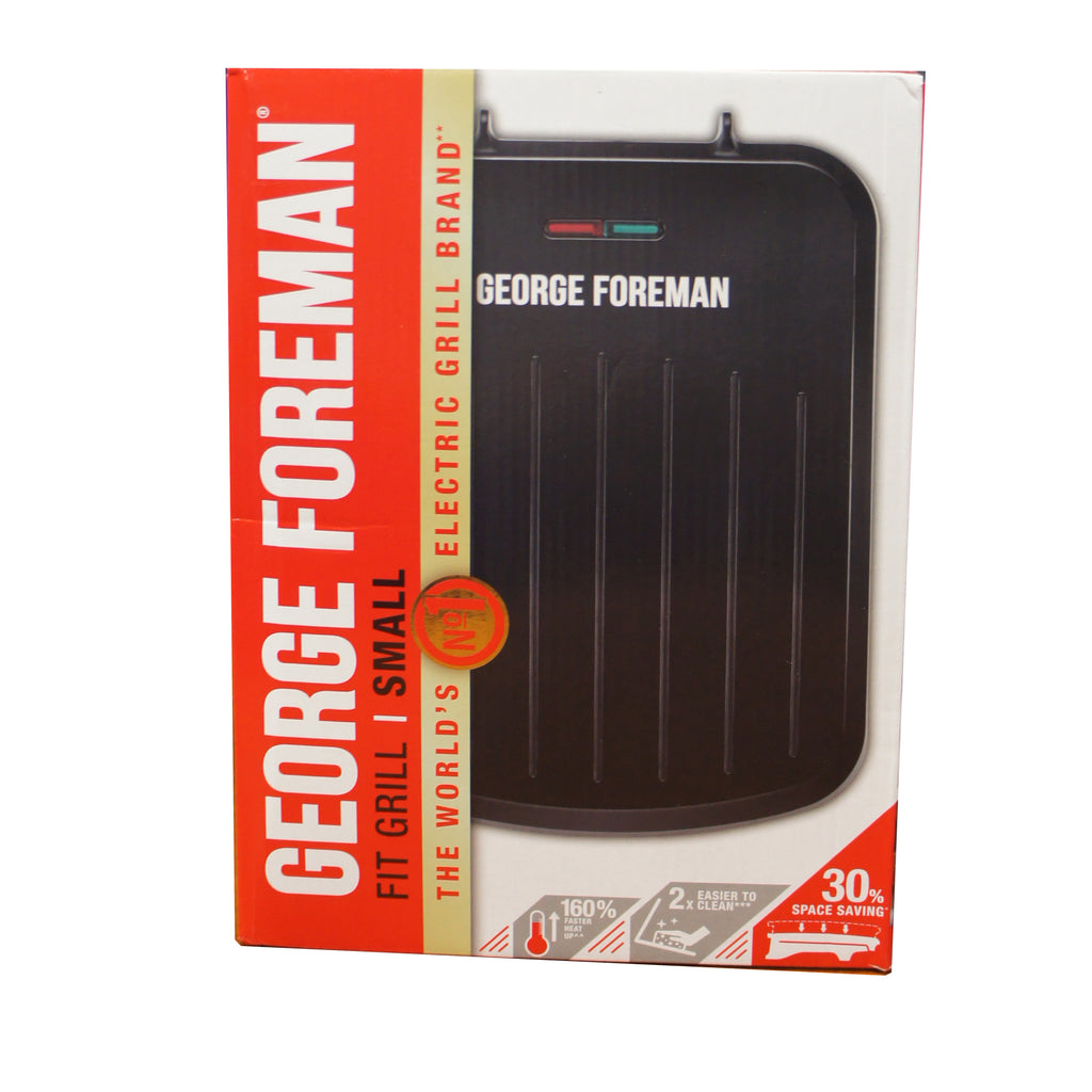 George Foreman Pequeño | 2 porciones | Ajuste la parrilla | Negro