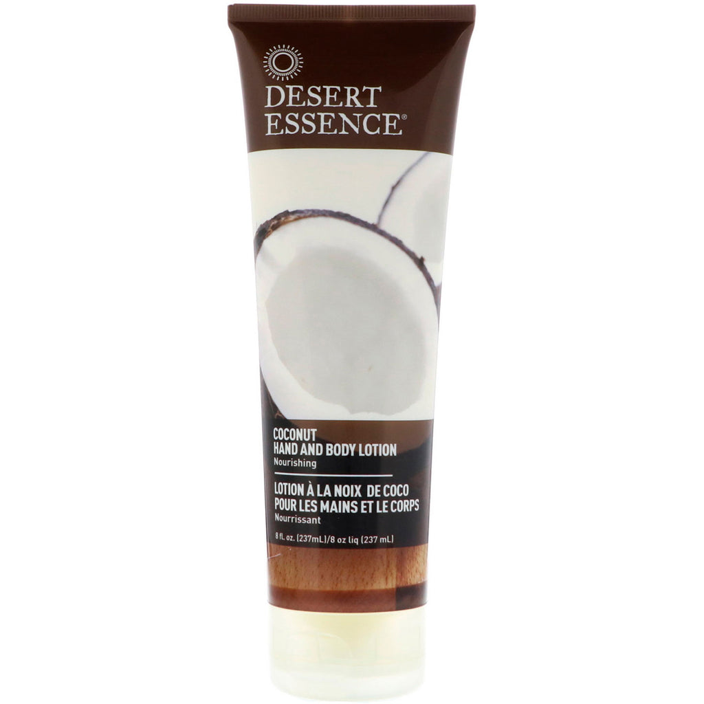 Desert Essence, Hand and Body Lotion, Coconut, 8 fl oz (237 ml)