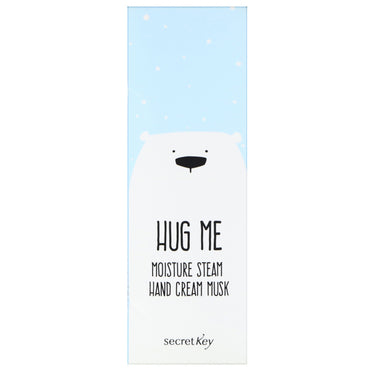 Secret Key, Hug Me, Moisture Steam Hand Cream, Musk, 5.07 oz (30 ml)