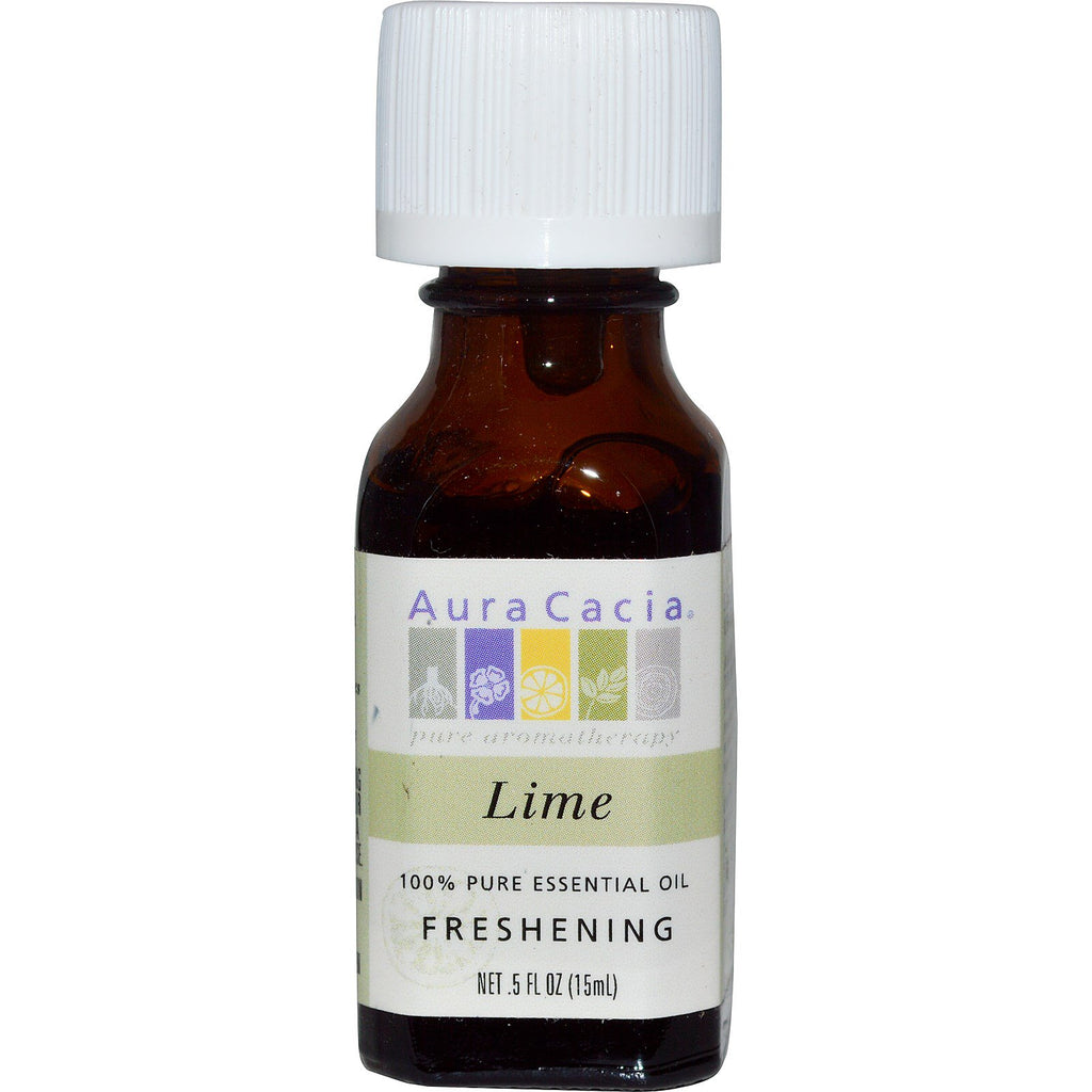 Aura Cacia, 100% Pure Essential Oil, Lime, .5 fl oz (15 ml)