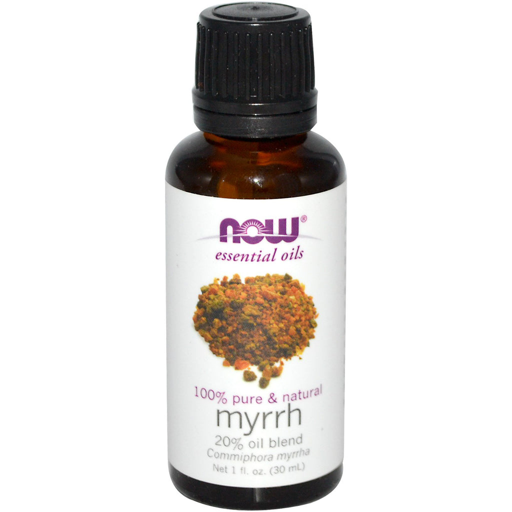 Now Foods, Essential Oils, Myrrh, 20% Oil Blend, 1 fl oz (30 ml)