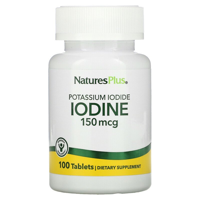 Nature's Plus, Potassium Iodide, 150 mcg, 100 Tablets