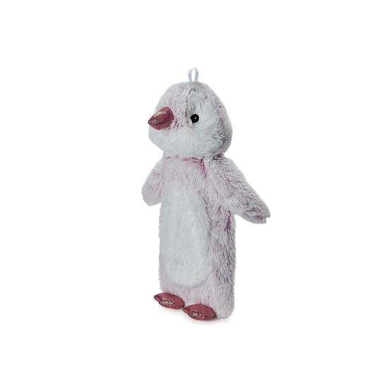 Warmies® 3D Square Hot Water Bottle Marshmallow Penguin