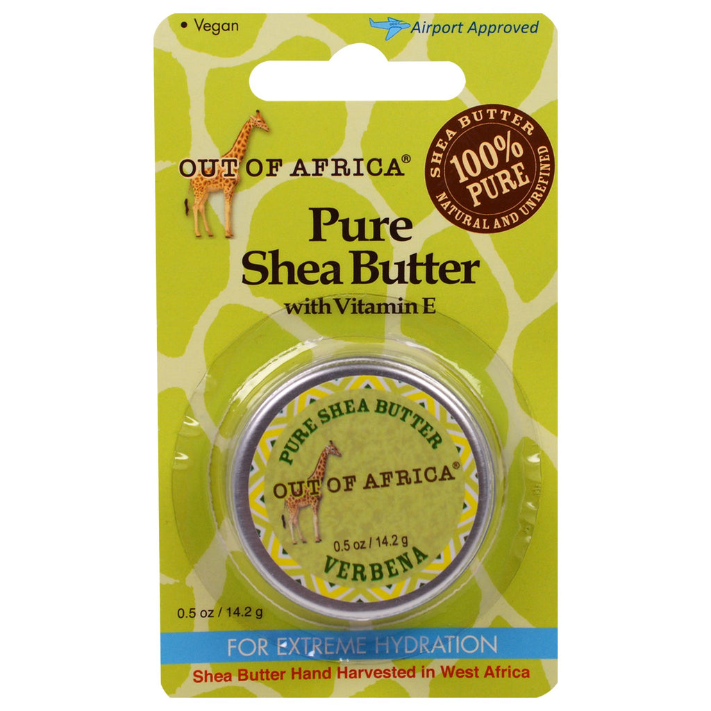 Out of Africa Pure Shea Butter with Vitamin E Verbena 0.5 oz (14.2 g)