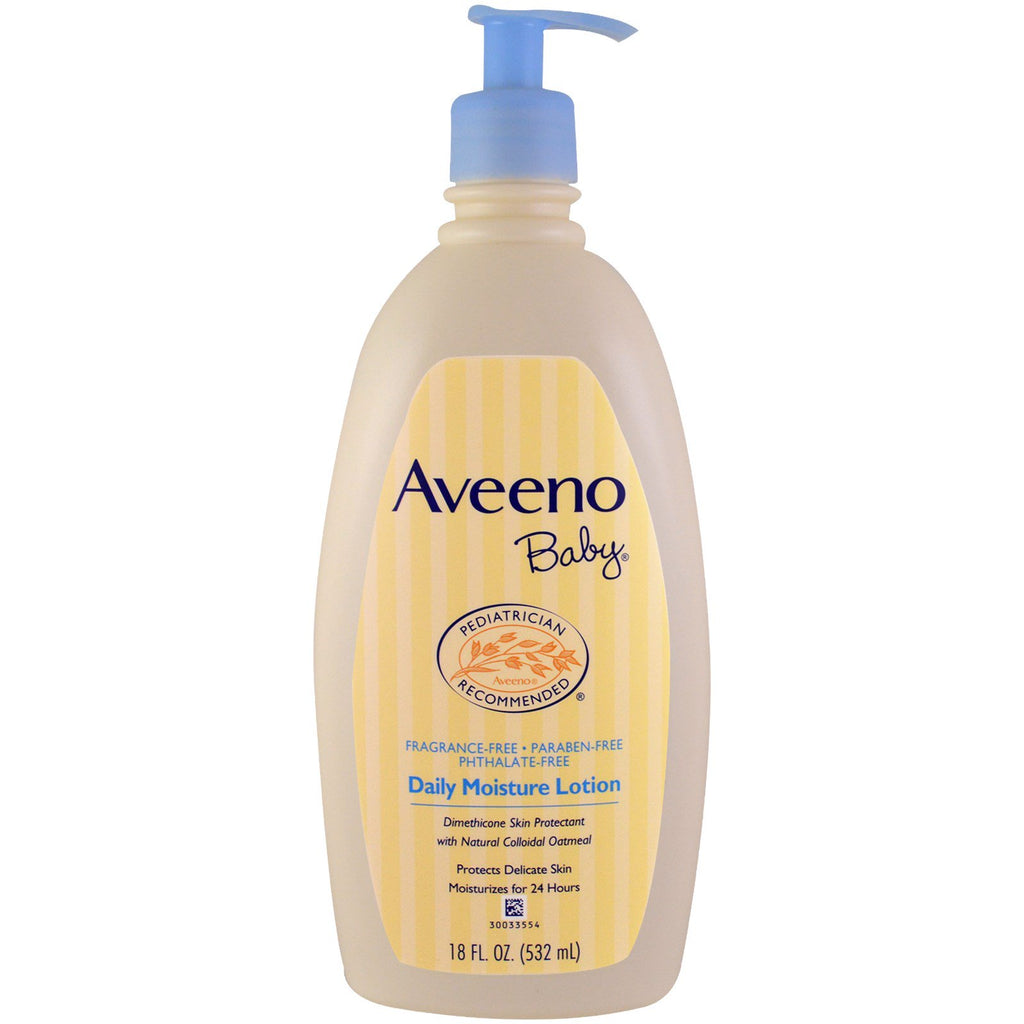 Aveeno Baby Daily Moisture Lotion Fragrance Free 18 fl oz (532 ml)