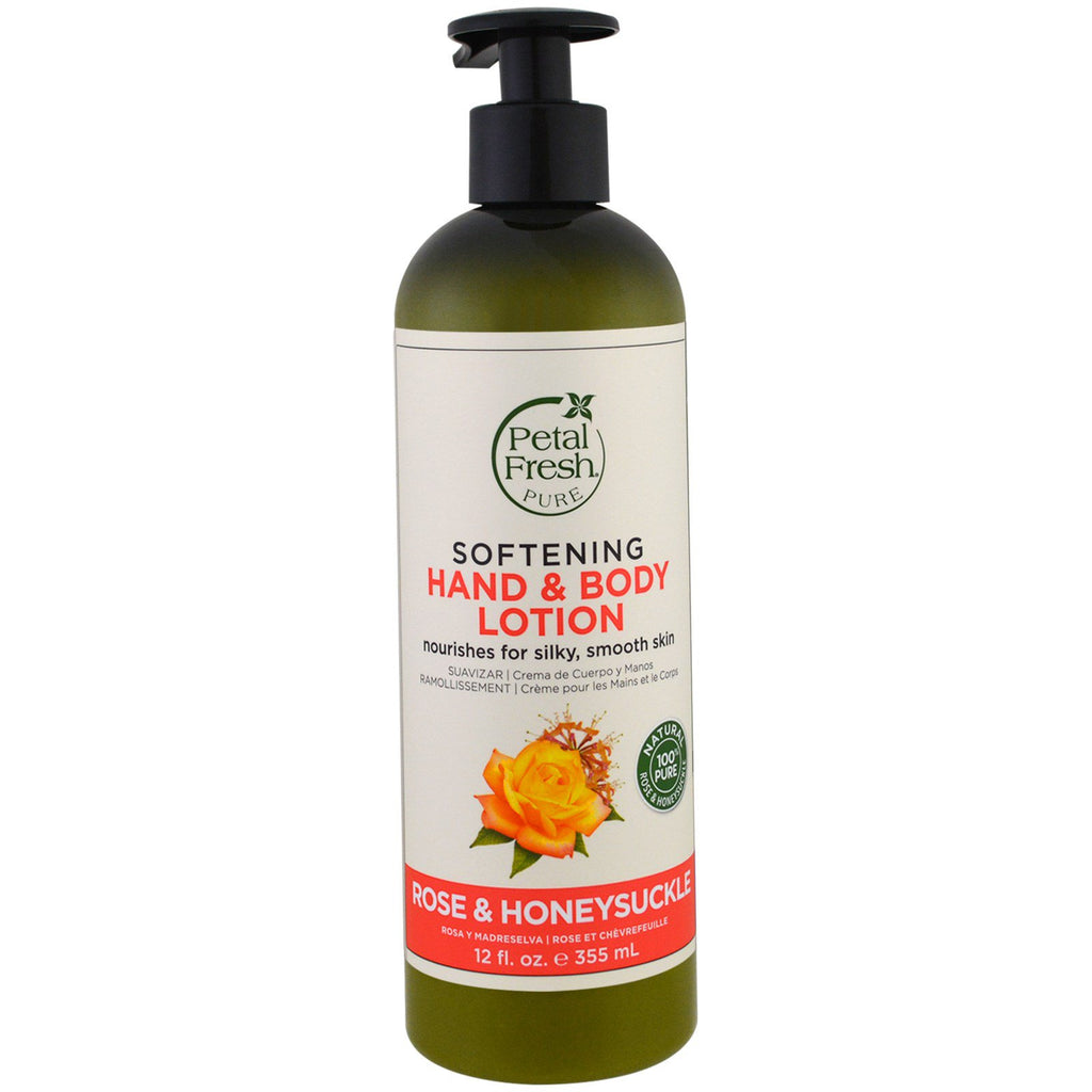 Petal Fresh, Pure, Softening Hand & Body Lotion, Rose & Honeysuckle, 12 fl oz (355 ml)