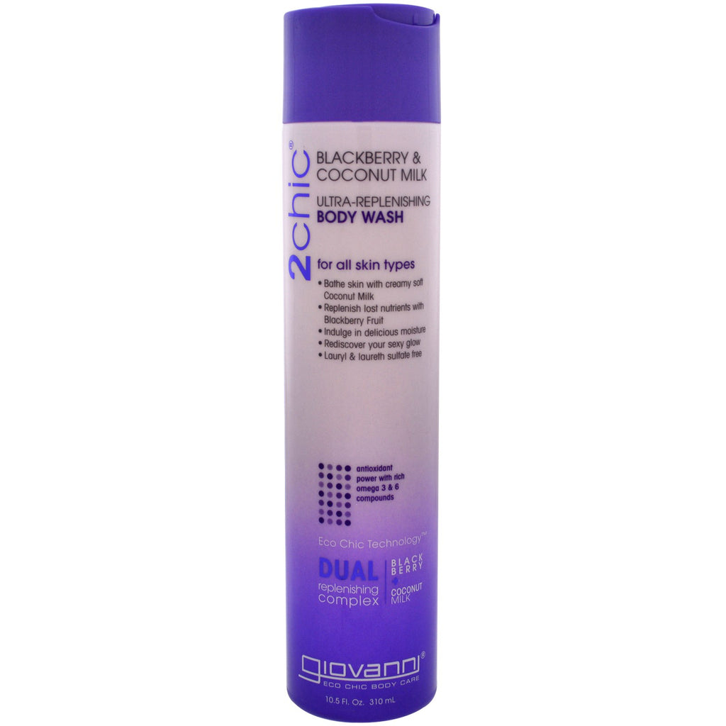 Giovanni, 2chic, Ultra-Replenishing, Body Wash, Blackberry & Coconut Milk, 10.5 fl oz (310 ml)