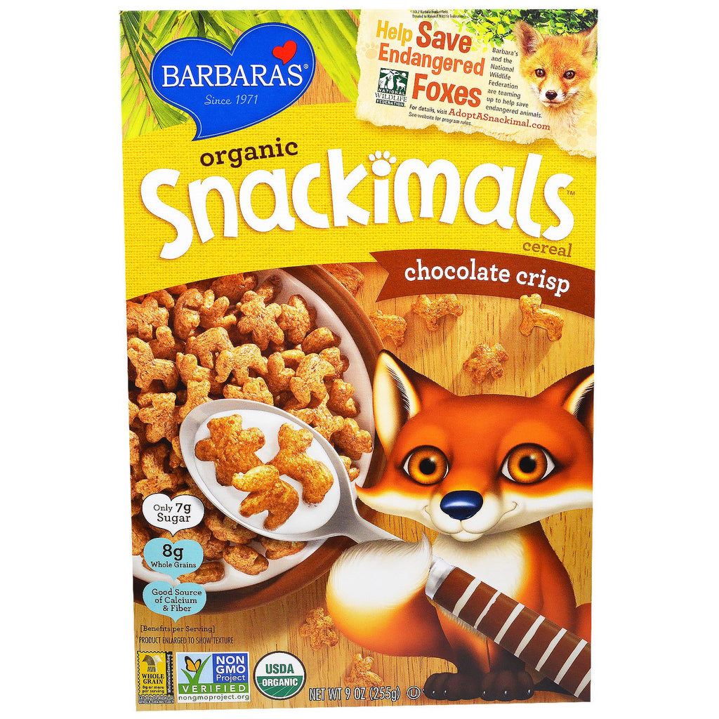 Barbara's Bakery Snackimals Cereal Chocolate Crisp 9 oz (255 g)