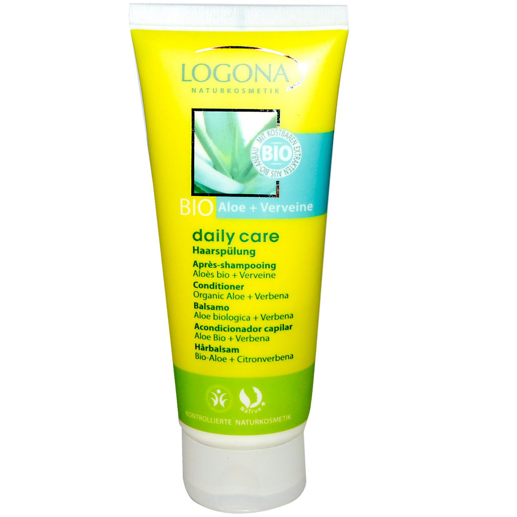 Logona Naturkosmetik, Daily Care, Conditioner, Aloe + Verbena, 3.4 fl oz (100 ml)