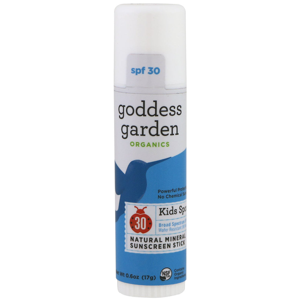 Goddess Garden s Natural Mineral Sunscreen Stick Kids Sport SPF 30 0.6 oz (17 g)