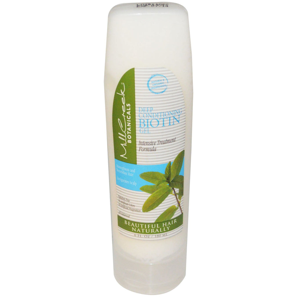Mill Creek, Deep Conditioning Biotin Gel, 6 fl oz (180 ml)