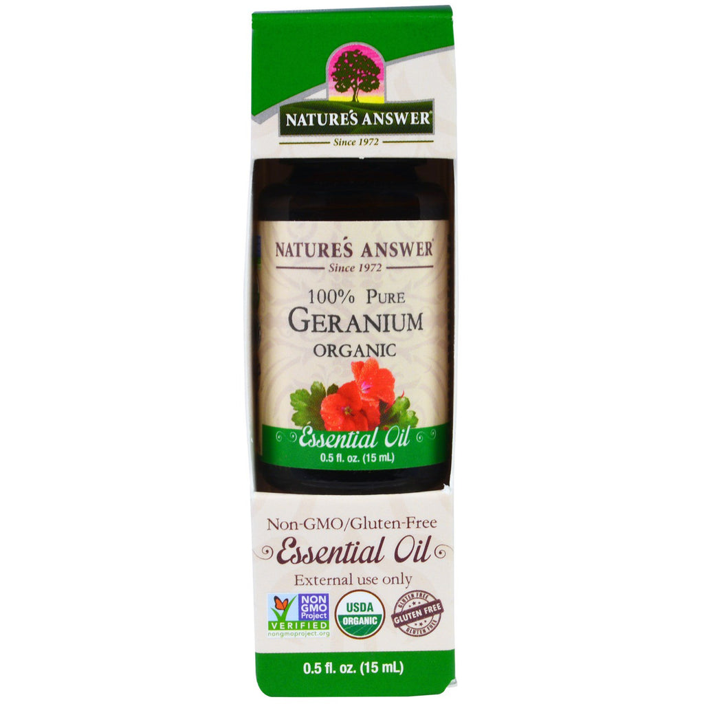 Nature's Answer, Geranium Essential Oil, 0.5 fl oz (15 ml)