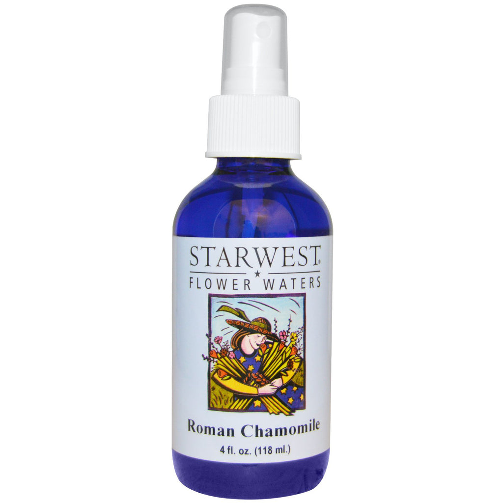 Starwest Botanicals, Flower Waters, Roman Chamomile, 4 fl oz (118 ml)