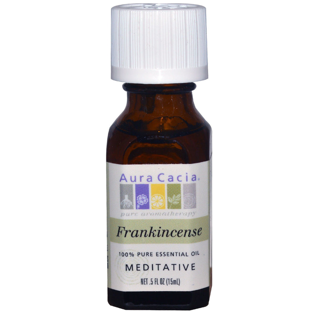 Aura Cacia, 100% Pure Essential Oil, Frankincense, Meditative, .5 fl oz (15 ml)