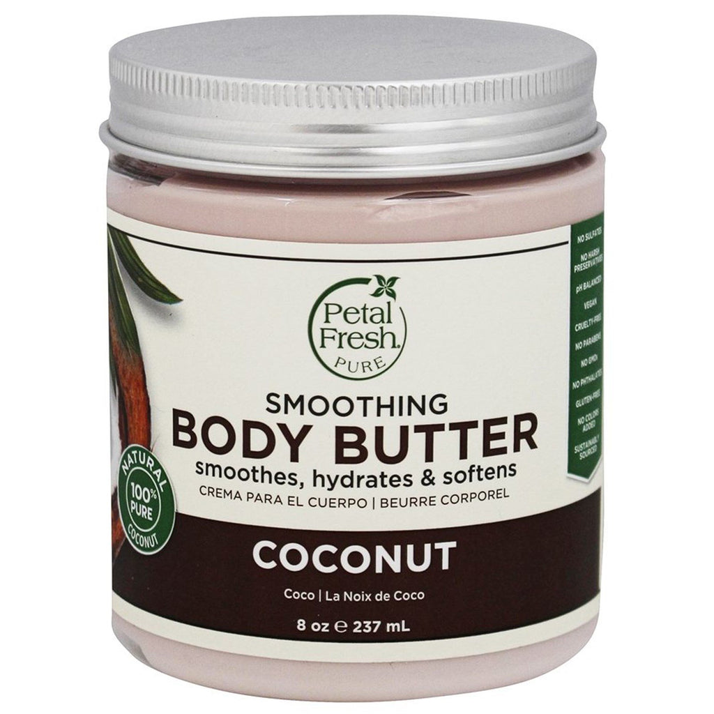 Petal Fresh, Pure, Body Butter, Ultra Moisturizing, Coconut, 8 oz (237 ml)