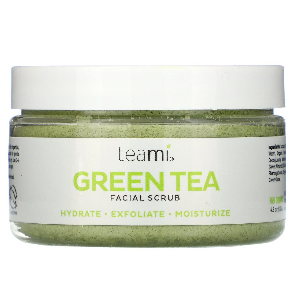 Teami, Green Tea Facial Scrub, 4 oz (100 ml)