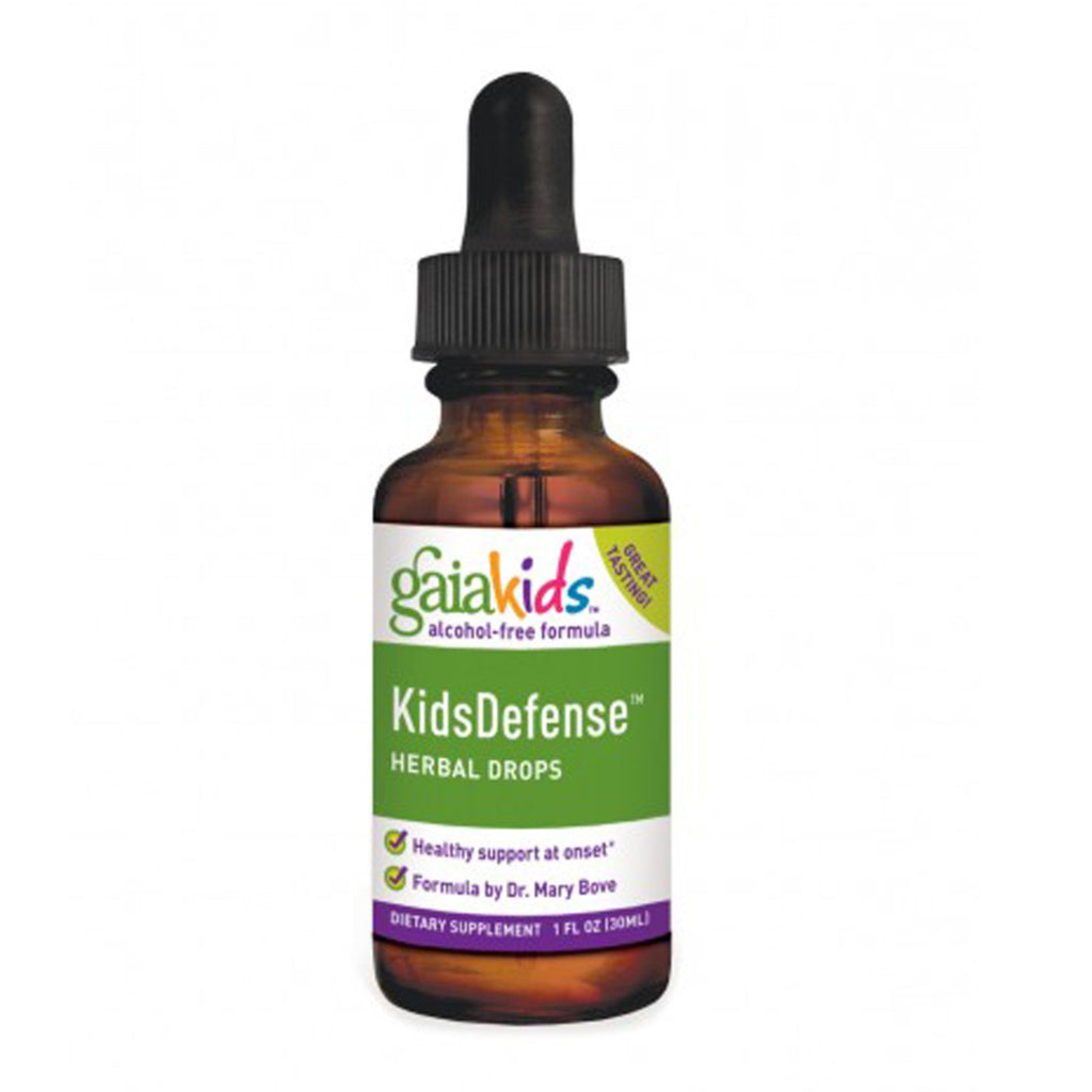 Gaia Herbs, Kids Defense Herbal Drops, Alcohol-Free Formula, 1 fl oz (30 ml)
