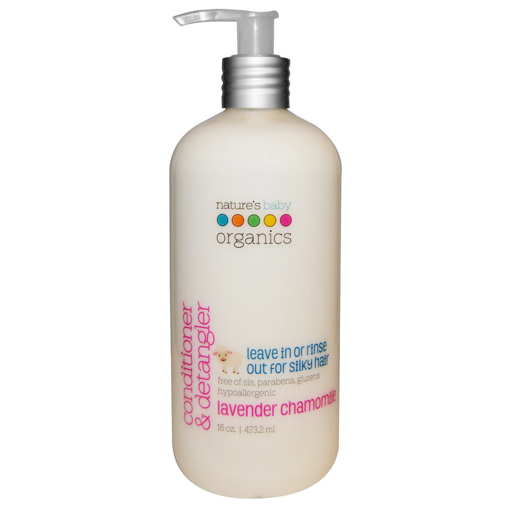 Nature's Baby s, Conditioner & Detangler, Lavender Chamomile, 16 oz (473.2 ml)