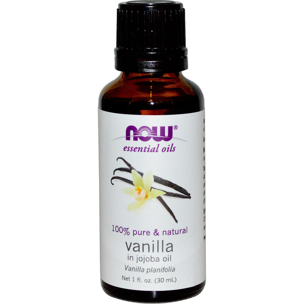 Now Foods, Essential Oils, Vanilla, In Jojoba Oil, 1 fl oz (30 ml)