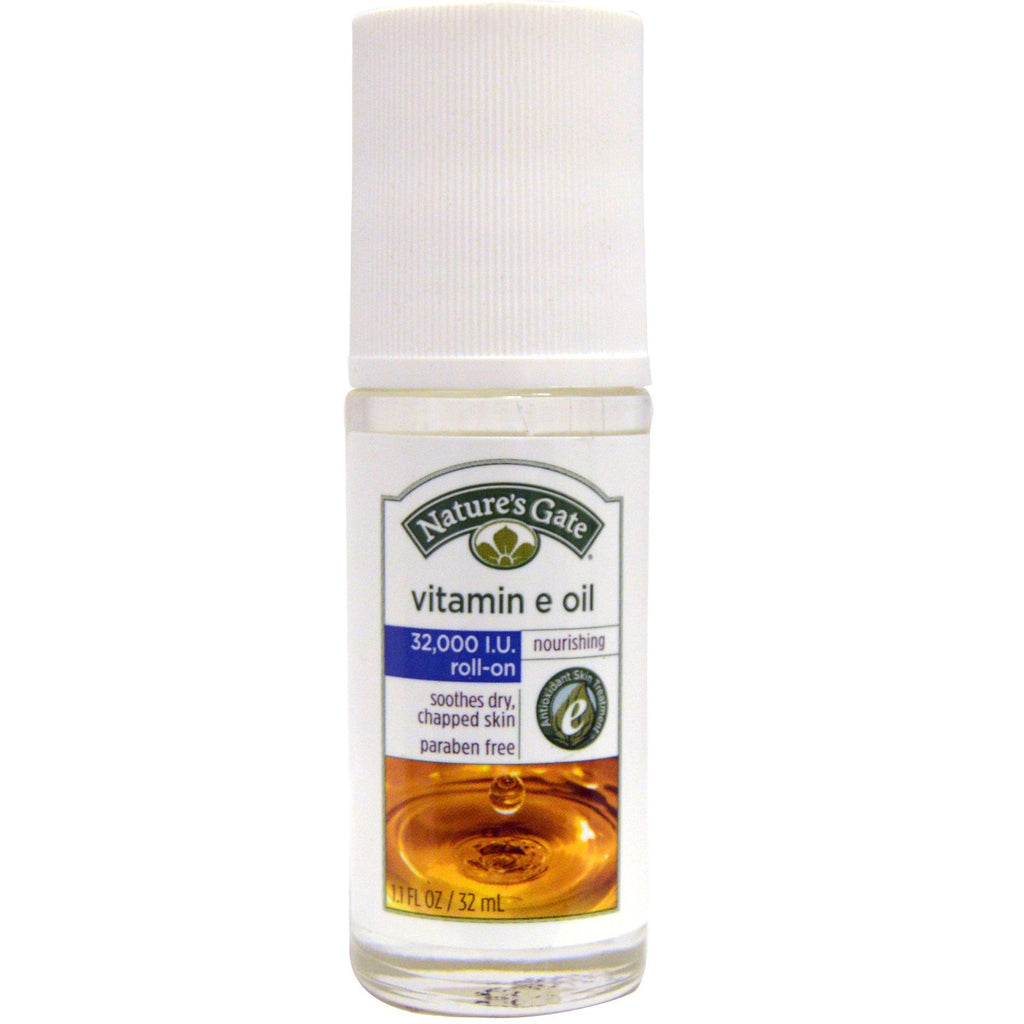 Nature's Gate Vitamin E Oil Roll-On 32000 IU 1.1 fl oz (32 ml)