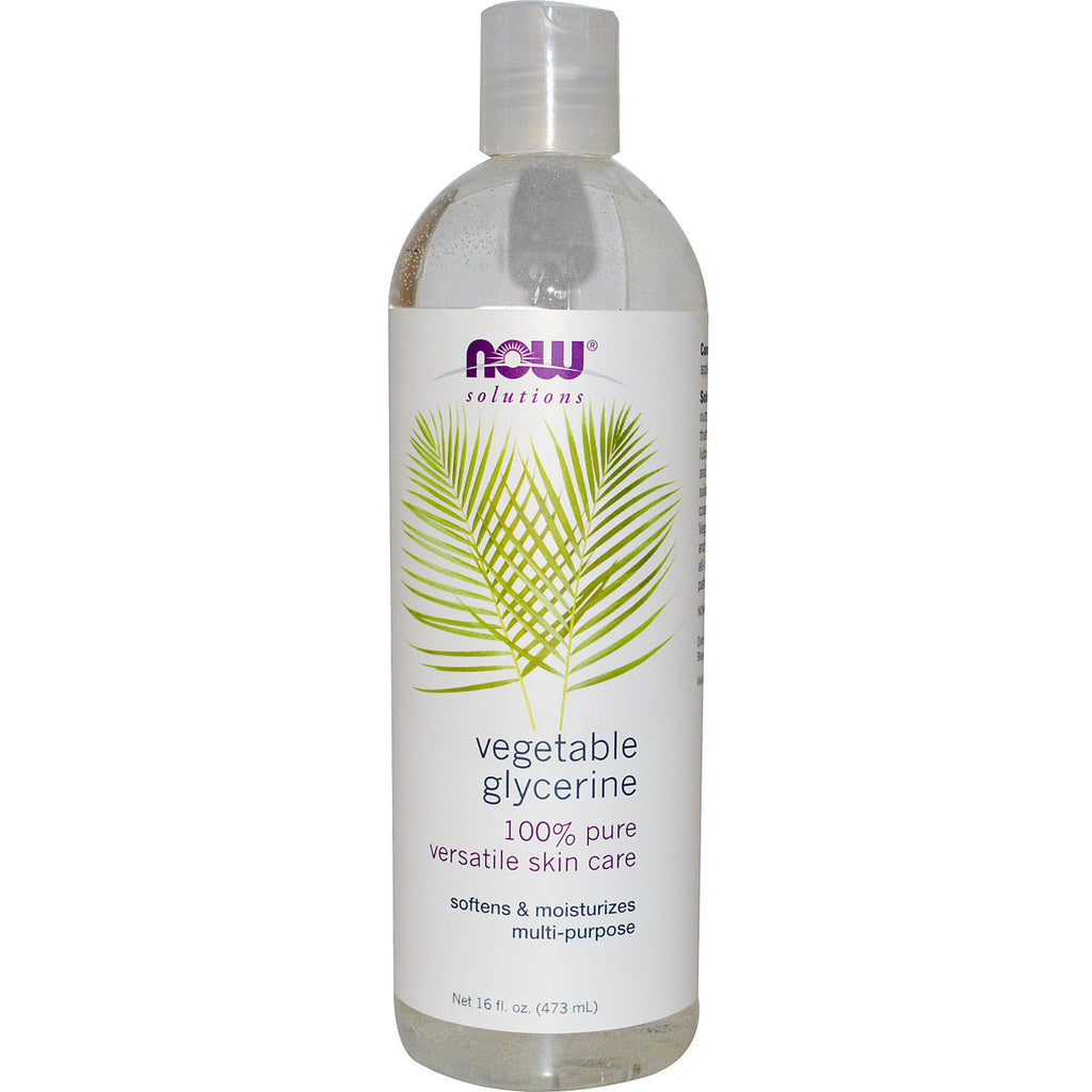 Now Foods, Soluciones, Glicerina vegetal, 16 fl oz (473 ml)