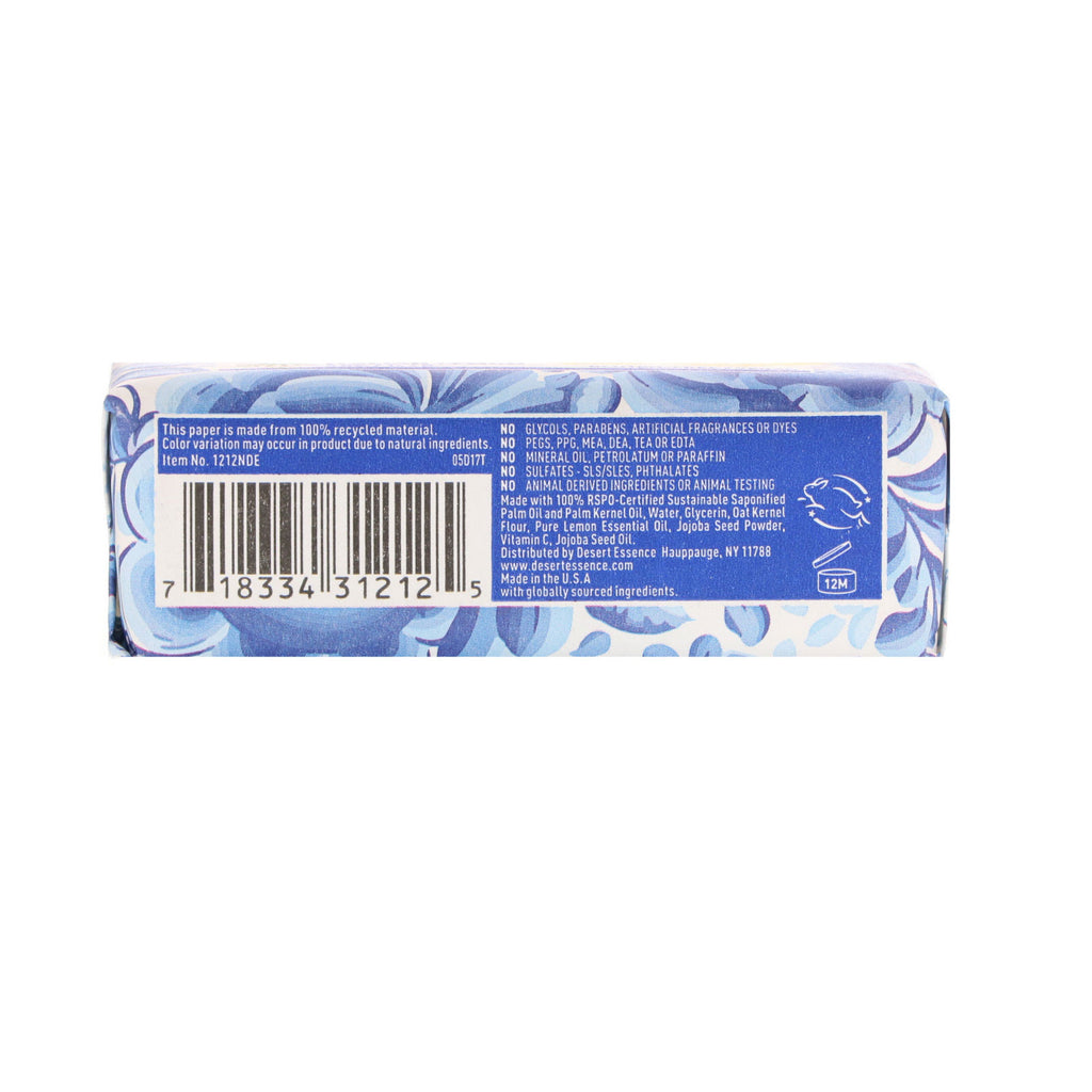 Desert Essence, Soap Bar, Exfoliating Italian Lemon, 5 oz (142 g)