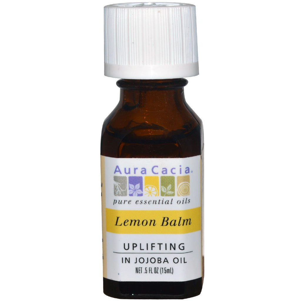 Aura Cacia, Lemon Balm, Uplifting, .5 fl oz (15 ml)