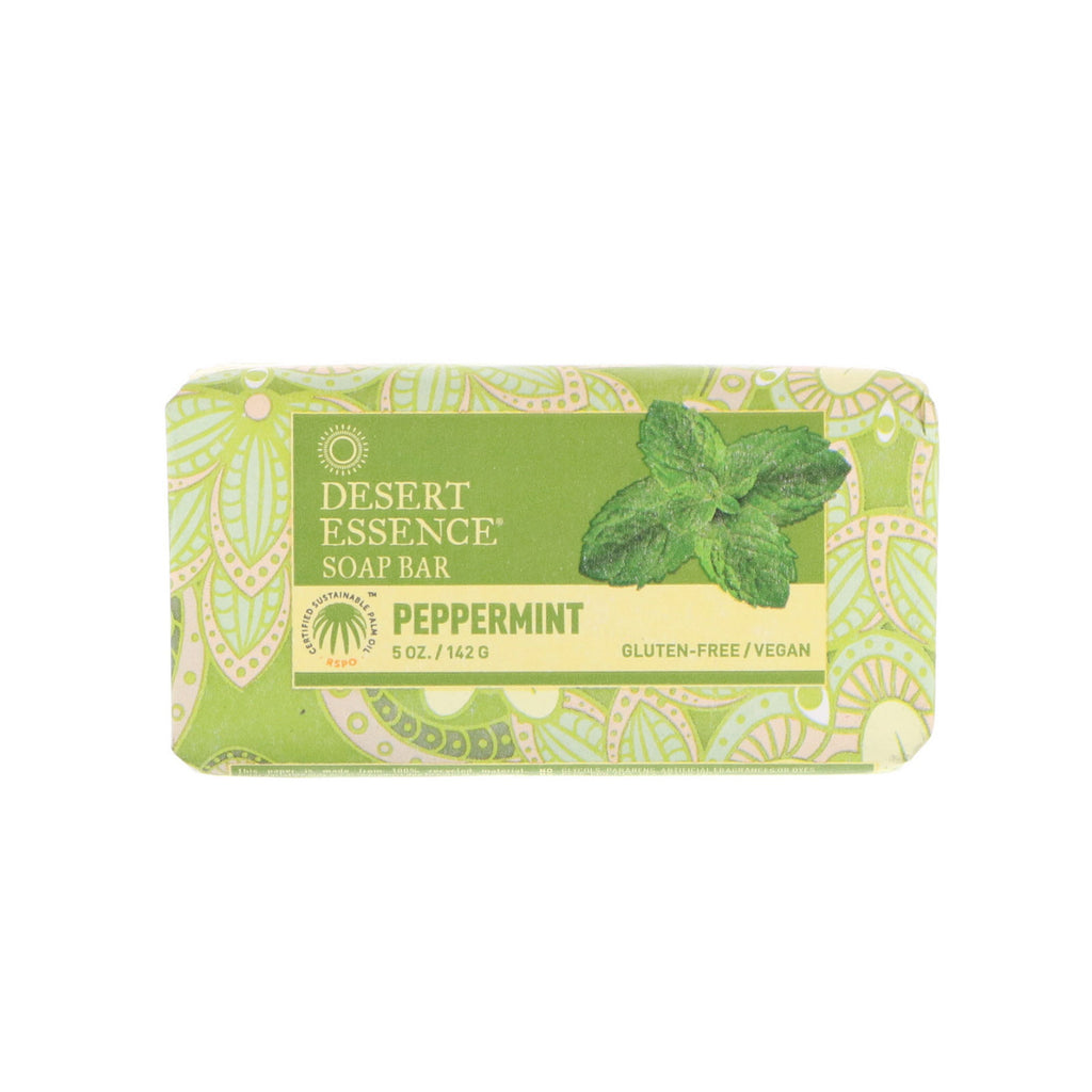 Desert Essence, Soap Bar, Peppermint, 5 oz (142 g)