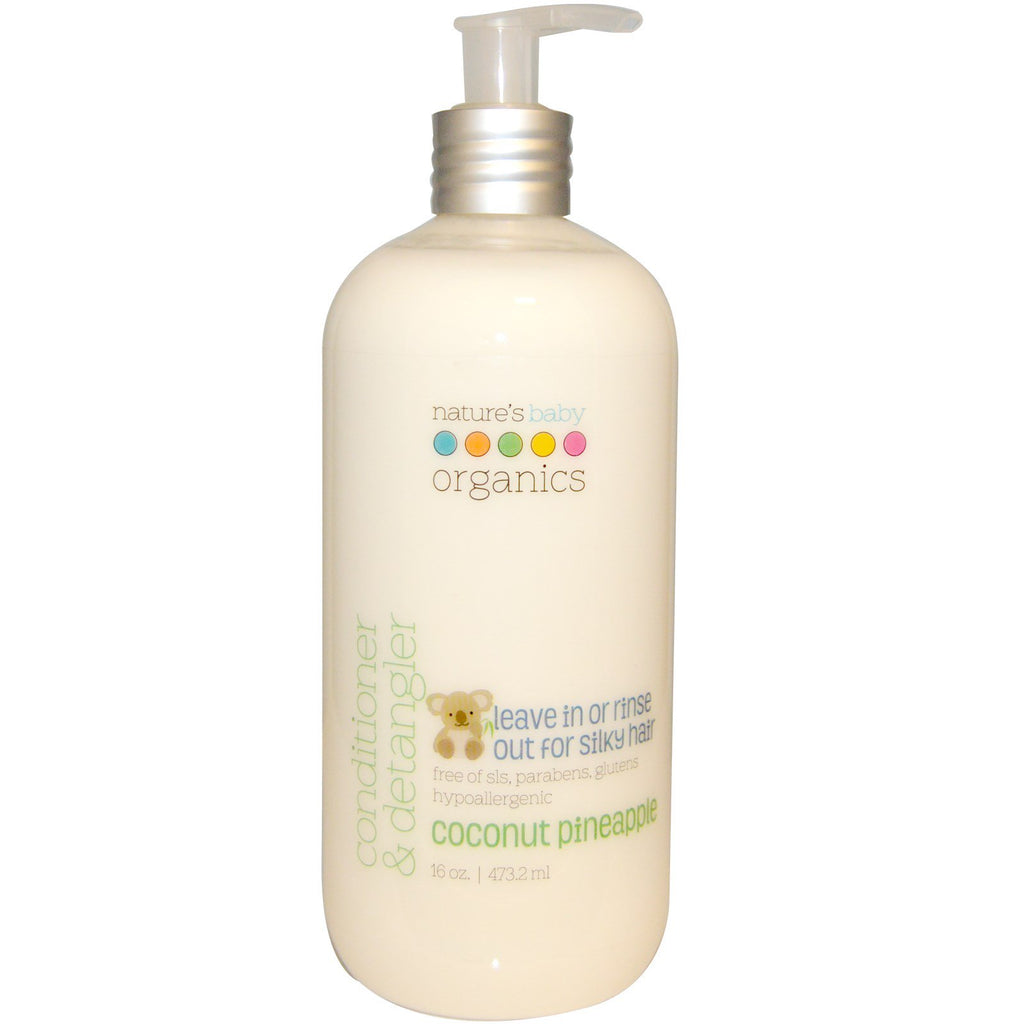Nature's Baby s, Conditioner & Detangler, Coconut Pineapple, 16 oz (473.2 ml)