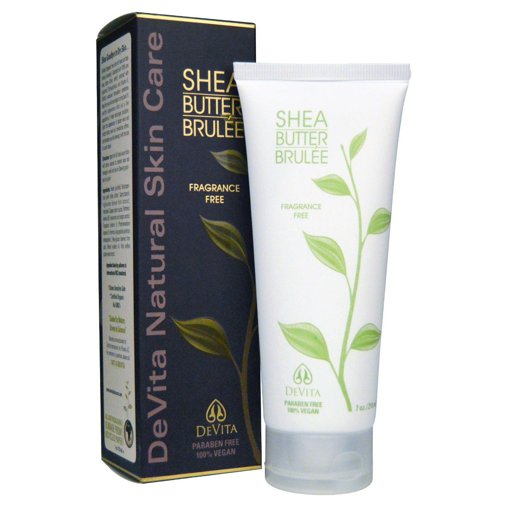DeVita, Shea Butter Brulée, Fragrance Free, 7 oz (210 ml)