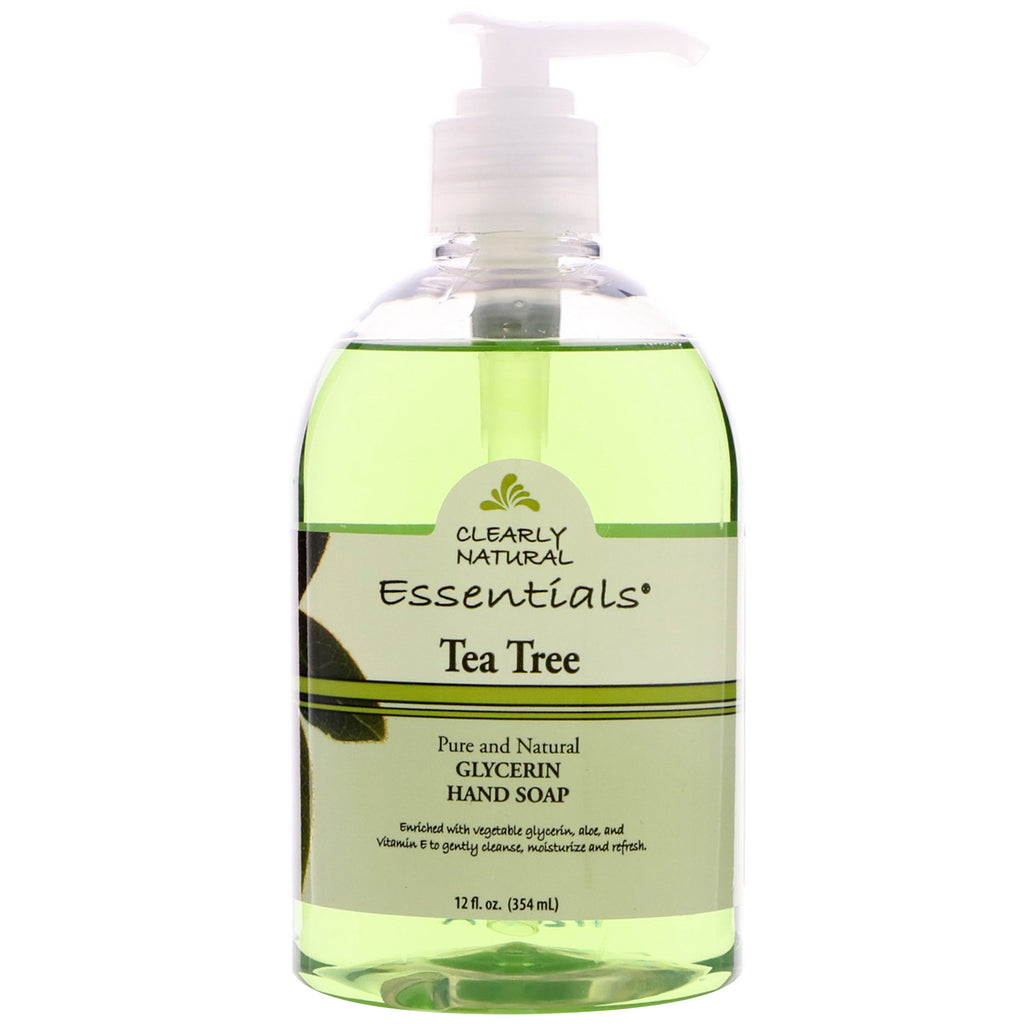 Clearly Natural, Glycerin Hand Soap, Tea Tree, 12 fl oz (354 ml)