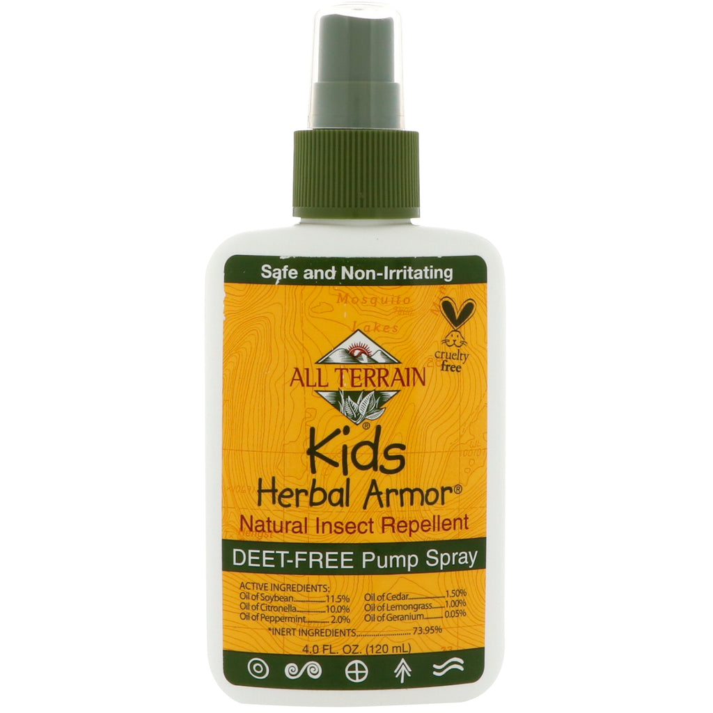 All Terrain, Kids Herbal Armor, Natural Insect Repellent, 4 fl oz (120 ml)