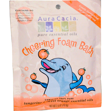 Aura Cacia Cheering Foam Bath Tangerine & Sweet Orange 2.5 oz (70.9 g)