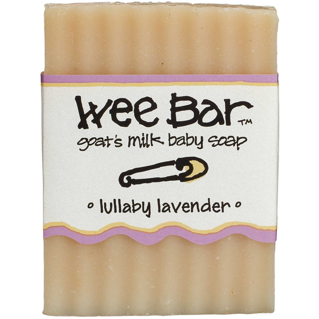 Indigo Wild, Wee Bar, Savon pour bébé au lait de chèvre, Lullaby Lavande, Barre de 3 oz