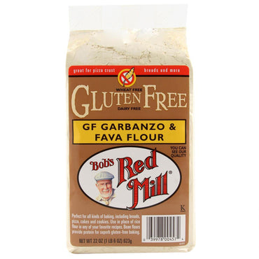 Bob's Red Mill, Garbanzo & Fava Flour, Gluten Free, 22 oz (623 g)