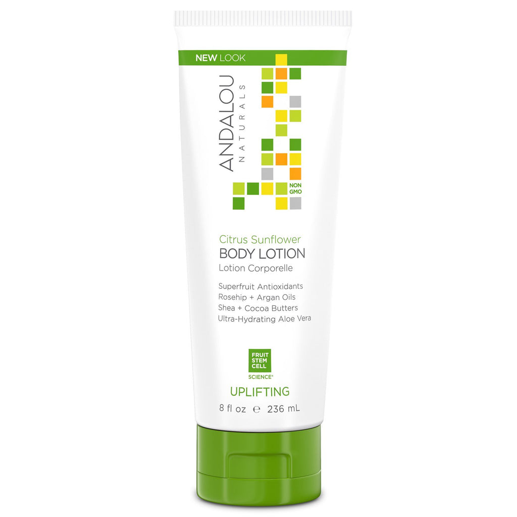 Andalou Naturals, Body Lotion, Citrus Sunflower, Uplifting, 8 fl oz (236 ml)