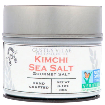Gustus Vitae, Gourmet Salt, Kimchi Sea Salt, 3.1 oz (88 g)