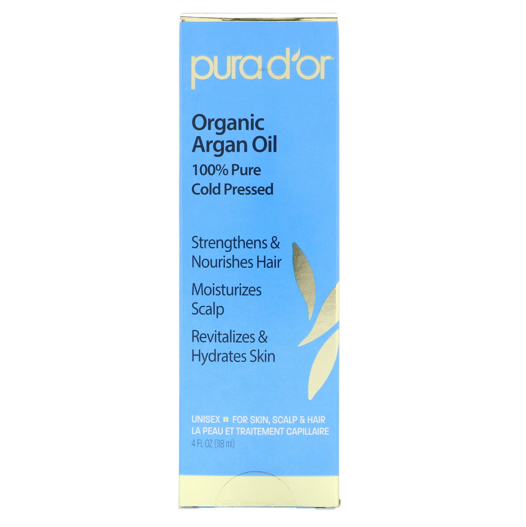 Pura D'or, Argan Oil, 4 fl oz (118 ml)
