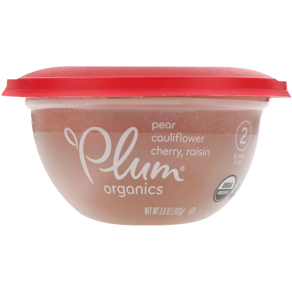 Plum s Baby Bowl Stage 2 Pear Cauliflower Cherry & Raisin 3.6 oz (102 g)