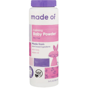 MADE OF, Calming Baby Powder, 3.4 fl oz (100.5 ml)