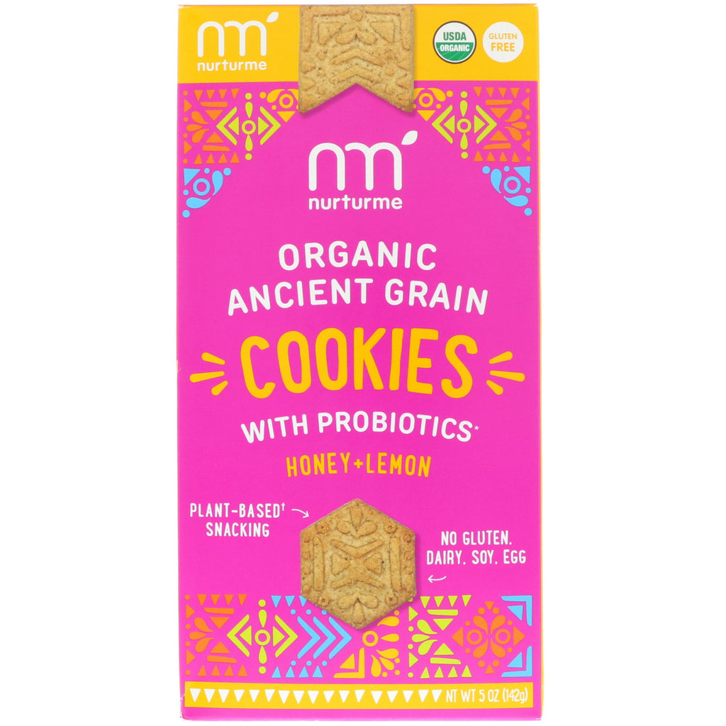 NurturMe Ancient Grain Cookies With Probiotics Honey + Lemon 5 oz (142 g)