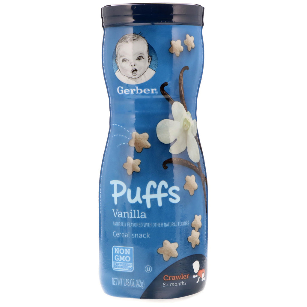 Gerber Puffs Cereal Snack Vanilla 8+ Months 1.48 oz (42 g)