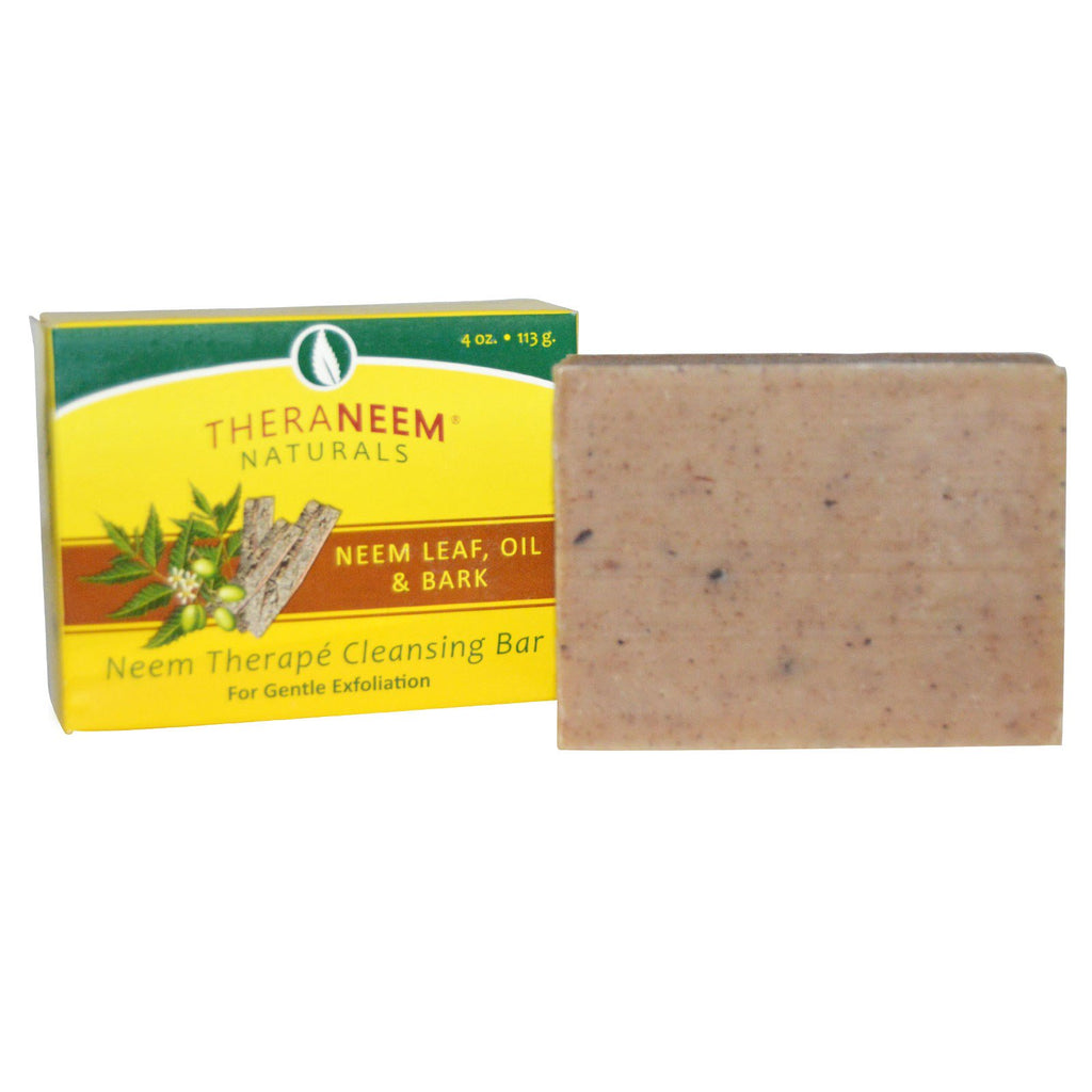 Organix South, TheraNeem Naturals, Neem Therapé Cleansing Bar, Neem Leaf, Oil & Bark, 4 oz (113 g)