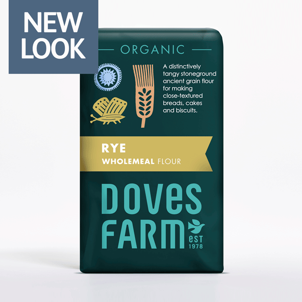 Doves Farm Organic Stoneground Wholemeal Rye Flour 1kg
